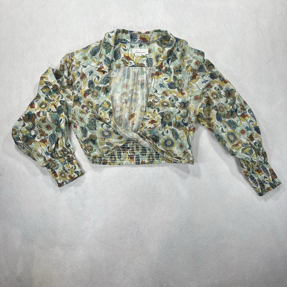 Anthropologie Cotton Twist Crop Top, M